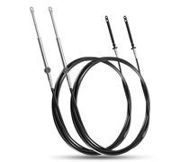 GUZIKO Lot de 2 câbles de commande à distance de changement d'accélérateur de 5,7 m - Pour moteur hors-bord Johnson Evinrude BRP OMC