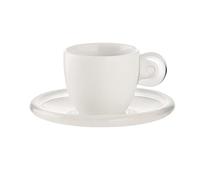 GUZZINI 26690100 Set de 6 Tasses Expresso 50 CC avec sous-Tasses Transparent 9,5 x 35 x 30 cm