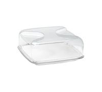GUZZINI 27000000 CLOCHE A FROMAGES BOLLI CARREE AVEC PLATEAU