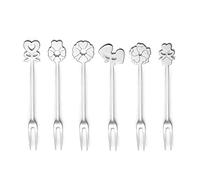 Guzzini Aperitivo Love Lot de 6 fourchettes en Acier Inoxydable 18/12 Argenté 20