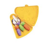 GUZZINI - Bimbi, Tip Top Tap Set de 3 Couverts avec Étui - Multicolore, 18,3x21x h3,6 cm - 07510052