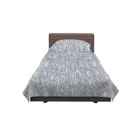 GUZZINI Botanical - Parure de Lit avec 1 Drap Housse 180x200 Coton 100% Bio Certifié OekoTex Antiacarien Hypoallergénique Respirant Surmatelas Haut 30 cm, 2 Taie Oreiller 50x80 et 1 Drap Plat 240x280