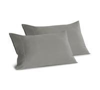 GUZZINI Botanical - Taie Oreiller 50x80 en 100% Coton Biologique Certifié OekoTex Frais Respirant 2 Pièces, 2 Taies d'Oreillers avec Rabat 15 cm, Linge de Lit Literie Douce Délicate pour Toute Saison