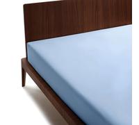 GUZZINI Classic - Drap Housse 125x200 Coton Percalle 100%Certifié OekoTex Frais Respirant, Surmatelas 1 Personne ou 2 Personnes 1Pièce, Draps Housses Protège Matelas Haut 30cm Élastique Dessus de Lits