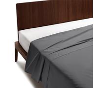 GUZZINI Classic - Drap Plat 2 Personnes 180x280 ou 1 Personne en 100% Coton Percalle Certifié OekoTex Frais et Respirant, Draps Housses Dessus de Lits pour Linge de Lit, Drap Housse Douce et Durable