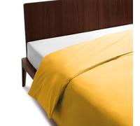 GUZZINI Classic - Housse de Couette 1 Personne 155x200 Coton 100% Percalle Certifié OekoTex Frais et Respirant, Sac Couette Lestée avec Rabat 40 cm, Couverture Lestée Housses de Couettes Linge de Lit