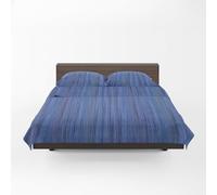GUZZINI Classic - Parure de Lit avec 1 Drap Housse 175x200 Coton 100% Percalle Certifié OekoTex Frais Respirant Surmatelas Haut 30 cm, 2 Taie Oreiller 50x80 et 1 Drap Plat 240x280, Linge de Lit Double