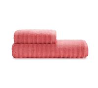 GUZZINI Classic - Serviette de Bain, Lot 2 Serviettes de Bain 100% Coton Certifié OekoTex avec 1 Drap de Bain Visage 60x110 et 1 Petit pour Bidet 40x60 Doux, Absorbant, Durable, Résistant aux Lavages