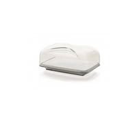 Guzzini, Cloche À Fromage Rectangulaire Gocce, 25,5 x 18 x h11,5 cm, Gris Ciel D'hiver