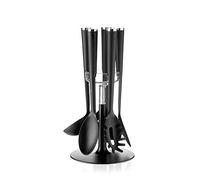 Guzzini - Cooking, Set 5 louches Anti-adhésives avec Socle - Chromé, 19 x h35 cm - 16980016