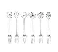 Guzzini Dolce Love Lot de 6 fourchettes en Acier Inoxydable 18/11 Argenté 19