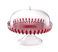 Guzzini - DOLCEVITA Stand à Gâteau avec Cloche - Rouge, Ø 31xh27 cm - 12580065