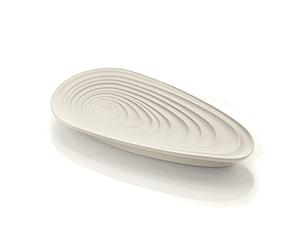 Guzzini - Eco-Kitchen, KEEP CLEAN, Repose-cuillère, Repose-couverts, Matériau recy lanc lait, 25x12,5xh 3 cm - 179900156