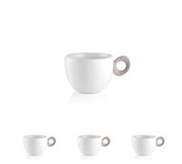 Guzzini - EVERYDAY Tasse à petit-déjeuner - Gris Tourterelle - 081703158 (Lot de 4)