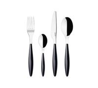 Guzzini - Feeling, lot de 24 couverts - Noir, 15 x 7,2 x h 24 cm - 23000010