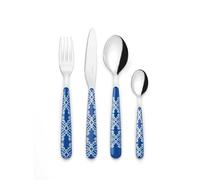Guzzini - FUSION Set de 24 Couverts - Bleu Méditerranée - 28195076