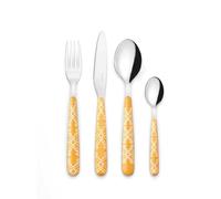 Guzzini - FUSION Set de 24 Couverts - Jaune Ambre - 281950151