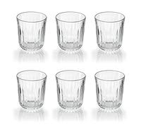 Guzzini - Gocce, Set 6 gobelets en verre Everyday - Transparent, Ø 8,5 x h9 cm - 08150000