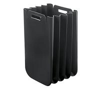 Guzzini Home Poubelle, Noir, Unique | Pliable et peu encombrant, 25 l, multi-usage, avec poignées et bord de fermeture de sac, en plastique recyclé