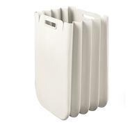 Guzzini Home Poubelles, Blanc Lait, Unique | Pliable et peu encombrant, 25 l, multi-usage, avec poignées et bord de fermeture de sac, en plastique recyclé