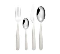 Guzzini - JUST Ménagère 24 pieces, en acier inoxydable - Blanc lait - 122900156