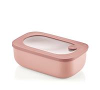 Guzzini – Récipient hermétique rectangulaire STORE&MORE BIO 900 ml Rose Fleur de Pêcher
