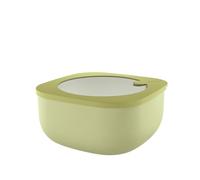 Guzzini - Kitchen Active Design, STORE&MORE BIO, Récipients hermétiques bas pour réfrigérateur/congélateur/four à micro-ondes (L) - Vert Avocat, 19,5 x 19,5 x h9,3 cm | 1900 cc - 170721253