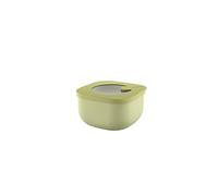 Guzzini - Kitchen Active Design, STORE&MORE BIO, Récipients hermétiques bas pour réfrigérateur/congélateur/four à micro-ondes (S) - Vert Avocat, 12,2 x 12,2 x h6,8 cm | 450cc - 170719253