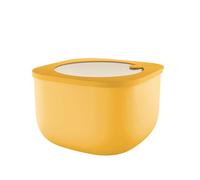 Guzzini - Kitchen Active Design, STORE&MORE BIO, Récipients hermétiques hauts pour réfrigérateur/congélateur/four à micro-ondes (L) - Jaune Mangue, 19,5 x 19,5 x h12,3 cm | 2800 cc - 170724236