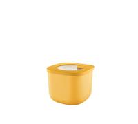 Guzzini - Kitchen Active Design, STORE&MORE BIO, Récipients hermétiques hauts pour réfrigérateur/congélateur/four à micro-ondes (S) - Jaune Mangue, 12,2 x 12,2 x h9,8 cm | 750cc - 170722236