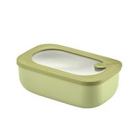 Guzzini - Kitchen Active Design, STORE&MORE BIO, Récipients hermétiques rectangulaire pour réfrigérateur/congélateur/four à micro-ondes - Vert Avocat, 20 x12 x h7cm | 900 ml - 171001253