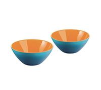 Guzzini Lot 2 Bols cm 12 My Fusion Blue/White/Orange