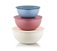 Guzzini - Lot de 3 récipients saladiers avec couvercles - GUZZINI