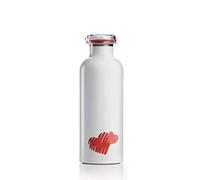 Guzzini Love on The Go Bouteille Isotherme de Voyage, Polyester copolymère, polypropylène, Acier Inoxydable, Rouge, 7,3 cm