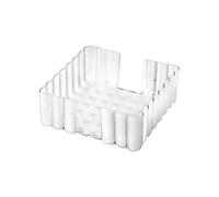 GUZZINI - Porteserviettes De Table "Dolcevita", Bio-Based Plastic, Mother of pearl, 19,6x19,6xh8,4, Blanc