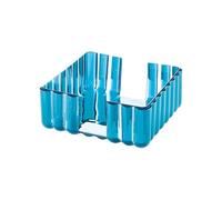 GUZZINI - Porteserviettes De Table "Dolcevita", Bio-Based Plastic, Turquoise, 19,6x19,6xh8,4