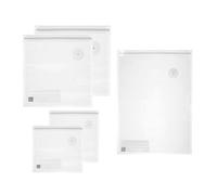 Guzzini - SAVE-IT Lot de 5 sachets pour sous vide réutilisables, 2 M 21x22, 2 L 30x34, 1 XL 45x32 - Transparent - 12340252