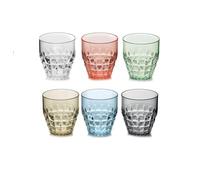 Set de 6 verres bas 35cl Tiffany bas - - Multicolore - Plastique