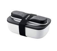 Guzzini - Store&GO, Coffret Lunch Box avec Couverts de Voyage - Blanc 20 x 12 x h7 cm | 900ml - 17110211
