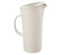 Guzzini – Carafe Tierra avec couvercle en plastique recyclé 1,8 L Blanc Lait