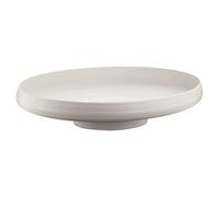 Guzzini - Tierra, Centre de Table/Coupe à Fruits en Matériau Recyclé - Blanc Lait, 42 x 30x h8,9cm - 179700156