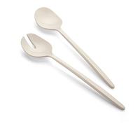 Guzzini - Tierra, Couverts à Salade en Plastique Recyclé - Blanc Lait, 28 cm - 106101156, N/C
