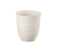Guzzini - Tierra, Niedriges Glas aus recyceltem Kunststoff - Milchweiß, Ø 9xh9,5 cm | 350 CC - 179501156, Blanc