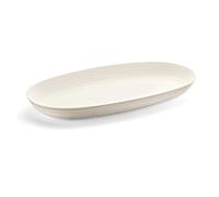 Guzzini Plateau de service Tierra en plastique recyclé Blanc Lait 41×22,9×h4,2 cm 5000 ml