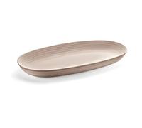 Guzzini - Tierra, Plateau de Service en Plastique Recyclé - Gris Tourterelle, 41x 22,9 x h4,2 cm | 5000ml - 175400158