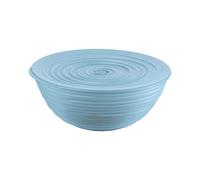 Guzzini - Tierra, Récipient L avec Couvercle en Plastique Recy ol - Bleu Poudre, Ø 25xh10,8 cm | 3100ml-175002157
