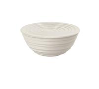 Guzzini Récipient Tierra M avec couvercle en plastique recyclé Blanc lait Ø 18xh7,8 cm 1090ml