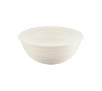 Guzzini - Tierra, Récipient XL avec couvercle en plastique recyclé, Bol - Blanc lait, Ø 30xh13 cm | 5000 ml - 175001156