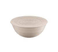 Guzzini - Tierra, Récipient XL avec Couvercle en Plastique Recyclé, Bol - Gris Tourterelle, Ø 30xh13 cm | 5000 ml - 175001158