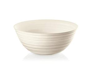Guzzini - Tierra, XL Bowl in Recycled Plastic, Container - Milky White, Ø 30 x h 2.8 cm | 5000ml - 175030156